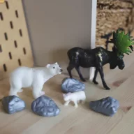   Woopie 58 db-os dinoszauruszfigura készlet - tárolódobozban
