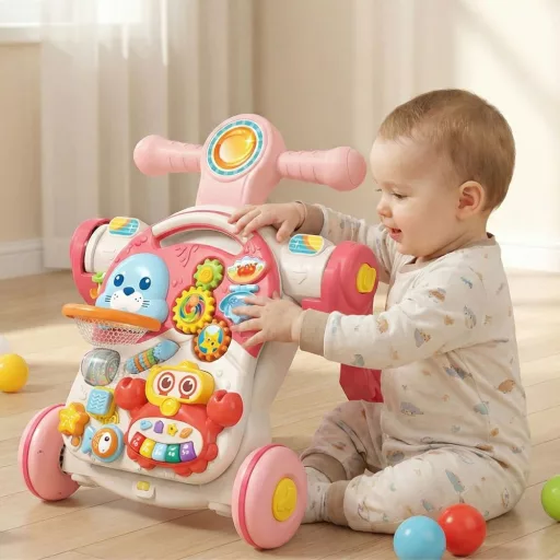 Woopie baby 4 az 1-ben aktív asztal és robogó