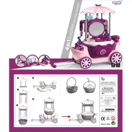   Woopie hordozható mini fésülködő asztal gyerekeknek bőröndben