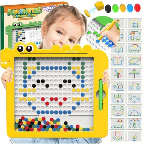 Woopie XL montessori mágnestábla feladatlapokkal - krokodil