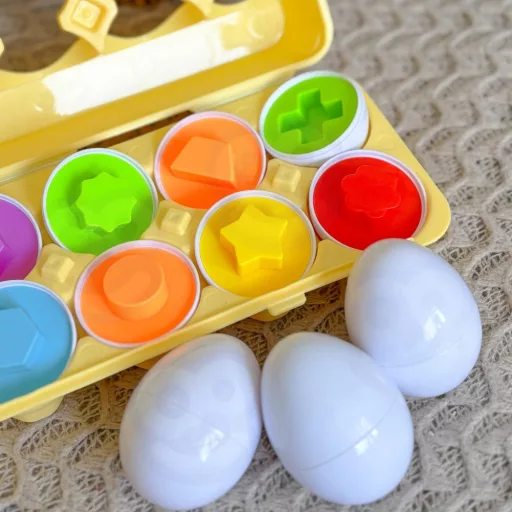Woopie montessori tojás kirakó - szín és minta párosító játék