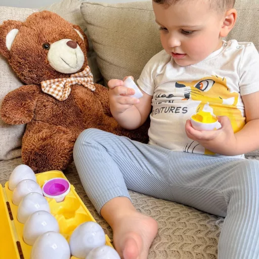 Woopie montessori tojás kirakó - szín és minta párosító játék
