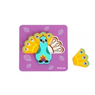 JátékWOOPIE állatos, magasított fa puzzle készlet