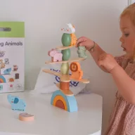 JátékWOOPIE állatos egyensúlyozó fajáték