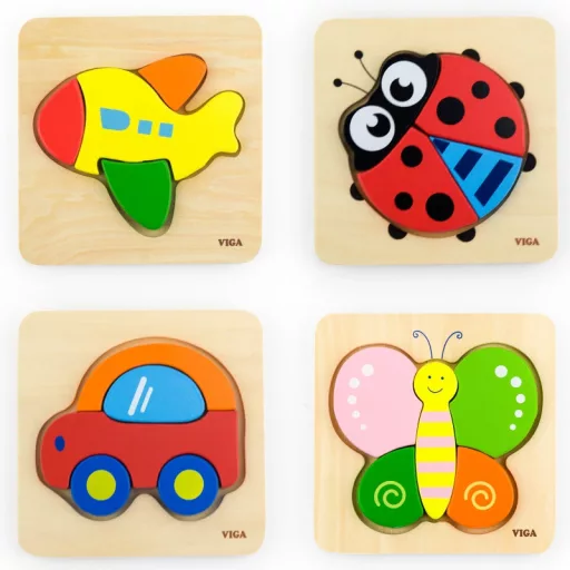 Viga baby magasított, formaillesztős puzzle 