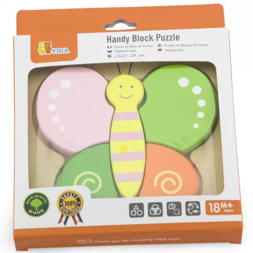 Viga baby magasított, formaillesztős puzzle 