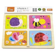 JátékViga 4 az 1- ben állatos puzzle