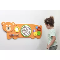 Viga montessori szenzoros manipulációs tábla