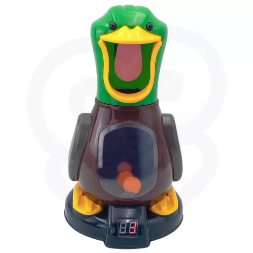 Woopie éhes kacsa célbalövő játék - LCD kijelzővel és 12 db szivacsgolyóval