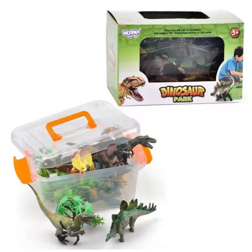 Woopie 23 db-os dinoszaurusz készlet - játszószőnyeggel és hordtáskával