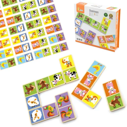 Viga montessori dominó 