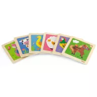 JátékViga 4 db-os fejlesztő puzzle - kacsás