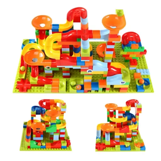 Woopie 340 db-os golyópálya - LEGO kompatibilis építőjáték