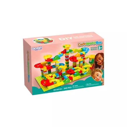 Woopie 340 db-os golyópálya - LEGO kompatibilis építőjáték