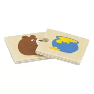 Viga mit esznek az állatok fa puzzle
