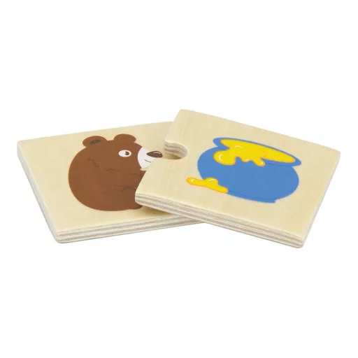 Viga mit esznek az állatok fa puzzle