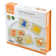 Viga mit esznek az állatok fa puzzle