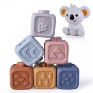 Woopie Baby szilikonos, szenzoros kockakészlet 