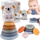 WOOPIE szilikonos, montessori toronyépítő