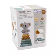 WOOPIE szilikonos, montessori toronyépítő
