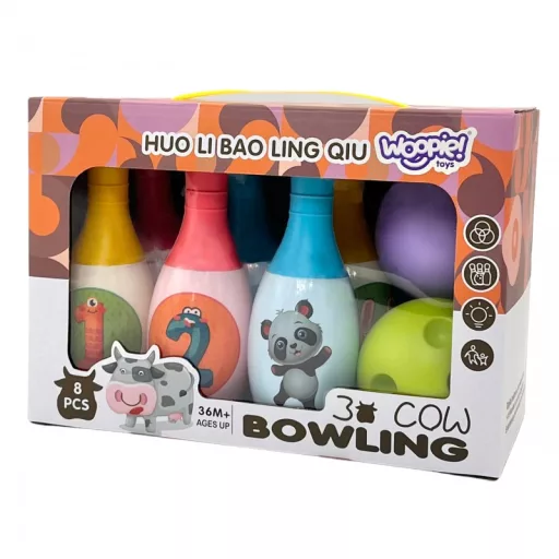 Woopie otthoni bowling készlet – családi társasjáték beltéri és kültéri használatra