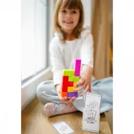   Woopie 3D mágneses kockakészlet 7 db mágneskockával és 54 db mintakártyával