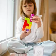   Woopie 3D mágneses kockakészlet 7 db mágneskockával és 54 db mintakártyával