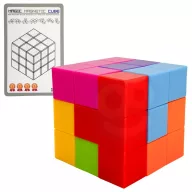   Woopie 3D mágneses kockakészlet 7 db mágneskockával és 54 db mintakártyával