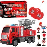   Woopie távirányítós tűzoltóautó emelőkosárral – fényhatásokkal