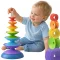 Woopie színes montessori torony babáknak – 7 részes érzékszervi fejlesztőjáték