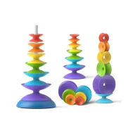   Woopie színes montessori torony babáknak – 7 részes érzékszervi fejlesztőjáték