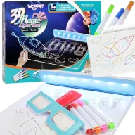   Woopie 3D hatású rajztábla – LED háttérvilágítással és 3D szemüveggel