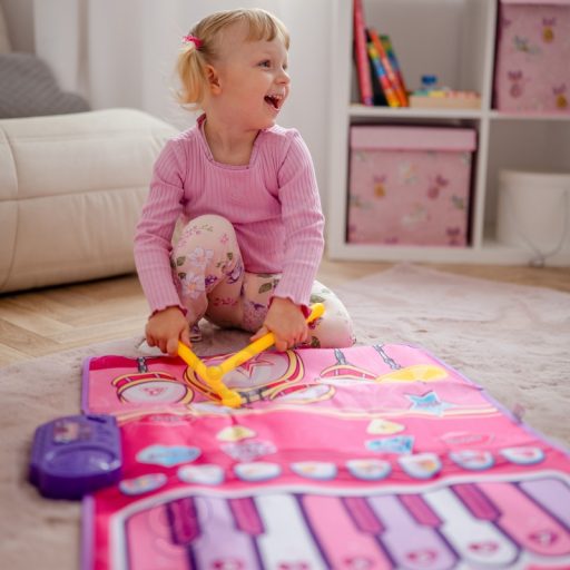 Woopie 2 az 1-ben interaktív zeneszőnyeg – zongora és dobkészlet funkcióval