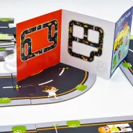   Woopie 21 db-os autópálya puzzle feladatlapokkal – városépítő játék