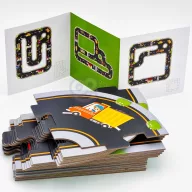  Woopie 21 db-os autópálya puzzle feladatlapokkal – városépítő játék