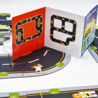  Woopie 21 db-os autópálya puzzle feladatlapokkal – városépítő játék