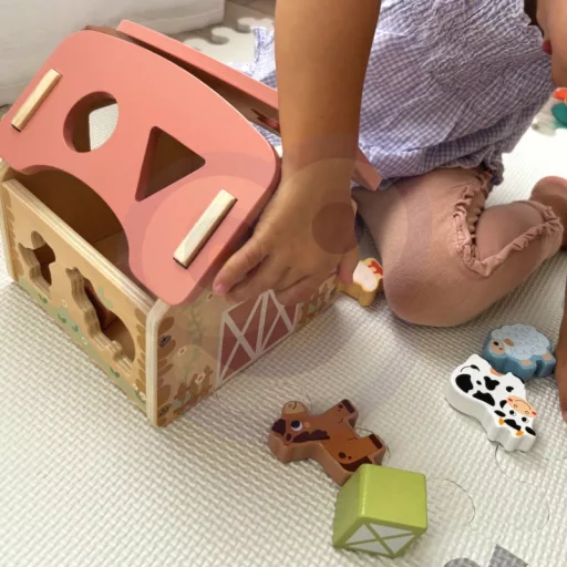 Woopie farmos forma- és színválogató – fa oktatójáték 