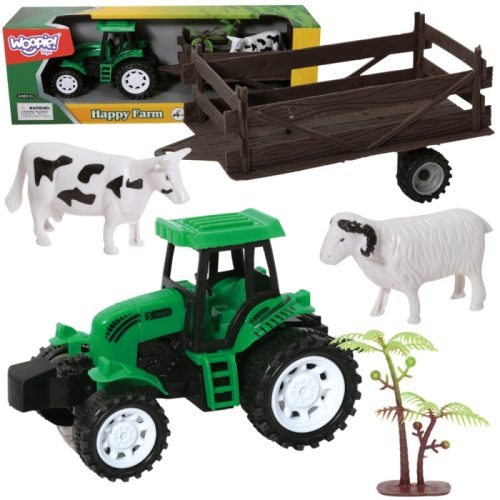  Woopie traktor utánfutóval és állatokkal