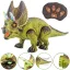 WOOPIE távirányítós RC dinoszaurusz robot Triceratops – fény- és hanghatásokkal