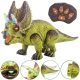 WOOPIE távirányítós RC dinoszaurusz robot Triceratops – fény- és hanghatásokkal