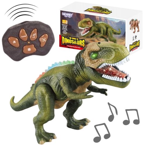 WOOPIE Távirányítós T-Rex dinoszaurusz – valósághű fény- és hanghatásokkal