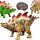 WOOPIE Távirányítós RC Dinoszaurusz Robot Stegosaurus – fény- és hanghatásokkal