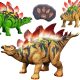 WOOPIE Távirányítós RC Dinoszaurusz Robot Stegosaurus – fény- és hanghatásokkal