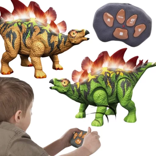 WOOPIE Távirányítós RC Dinoszaurusz Robot Stegosaurus – fény- és hanghatásokkal