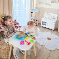   Woopie homokozóasztal formákkal - 0,5 kg-os kinetikus homokkal