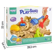   Woopie homokozóasztal formákkal - 0,5 kg-os kinetikus homokkal