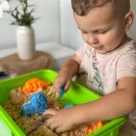   Woopie XXL homokozóasztal formákkal - 1,5 kg kinetikus homokkal