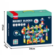   Woopie XL 105 db-os mágneses építőjáték és golyópálya