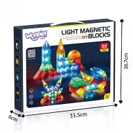 Woopie XL 63 db-os  3D mágneses építőjáték