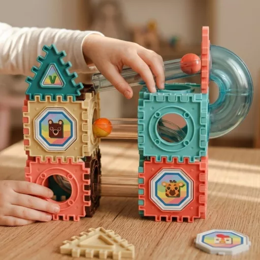 Woopie XL 3D építőjáték és golyópálya 68 db-os